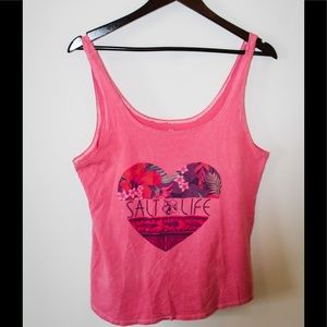 pink salt life tank.